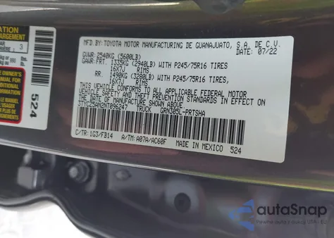 2022 Toyota Tacoma Sr V6 из США, поврежденный, VIN 3TYCZ5AN2NT096247